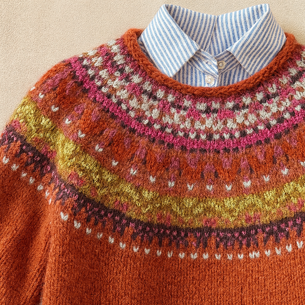 Juliette | Trui met Scandinavisch patroon