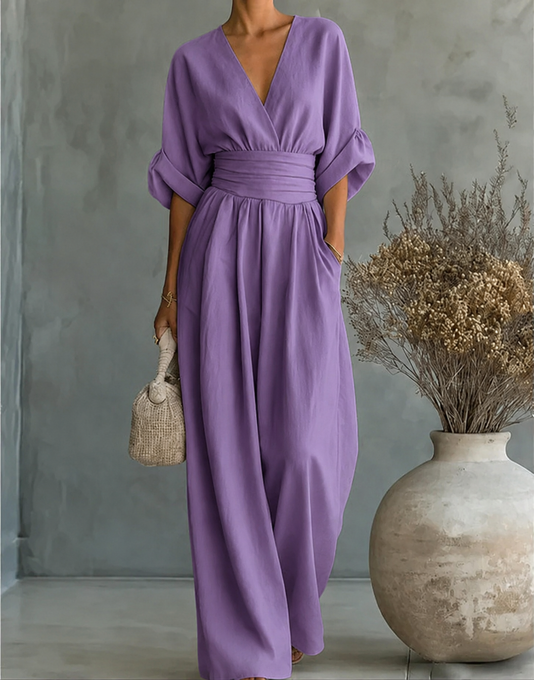 Feline | Elegante, Vloeiende Jumpsuit