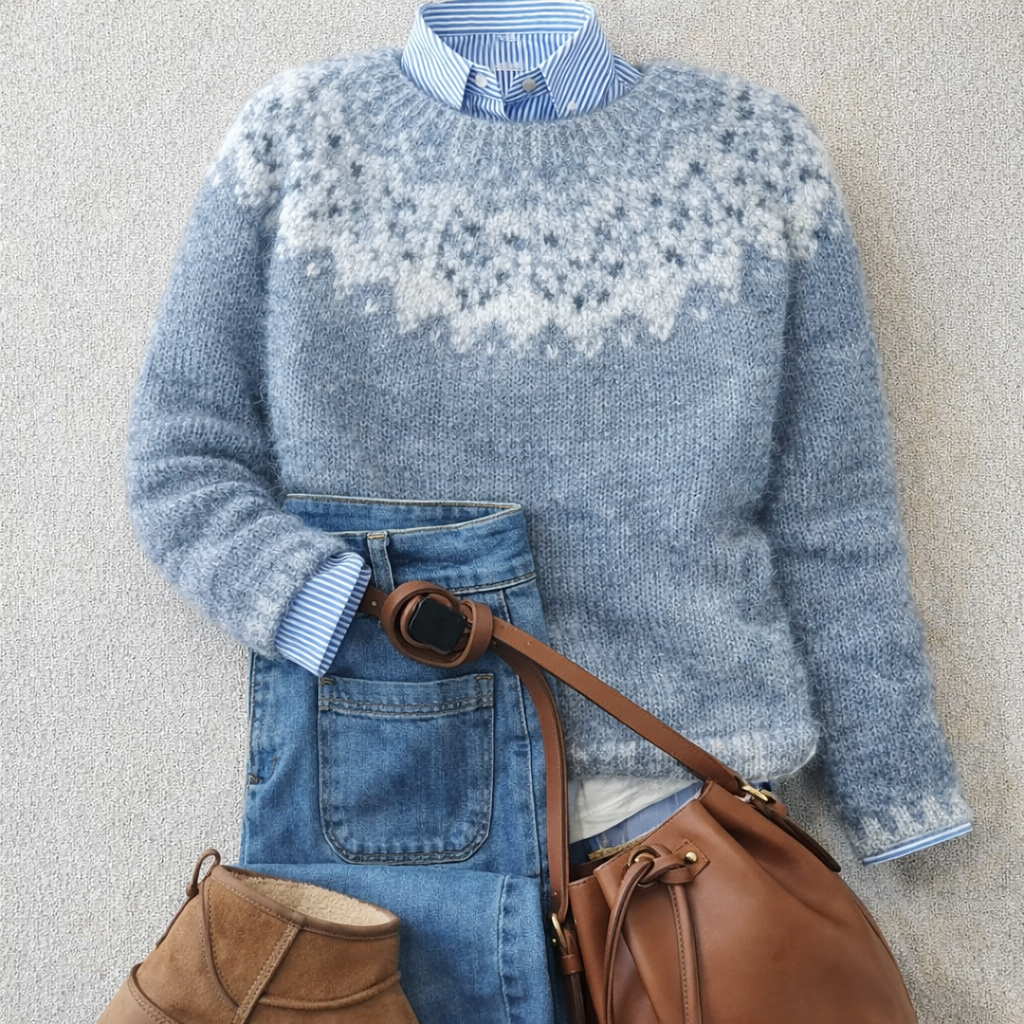 Chloé | Trui met delicate sneeuwvlokken