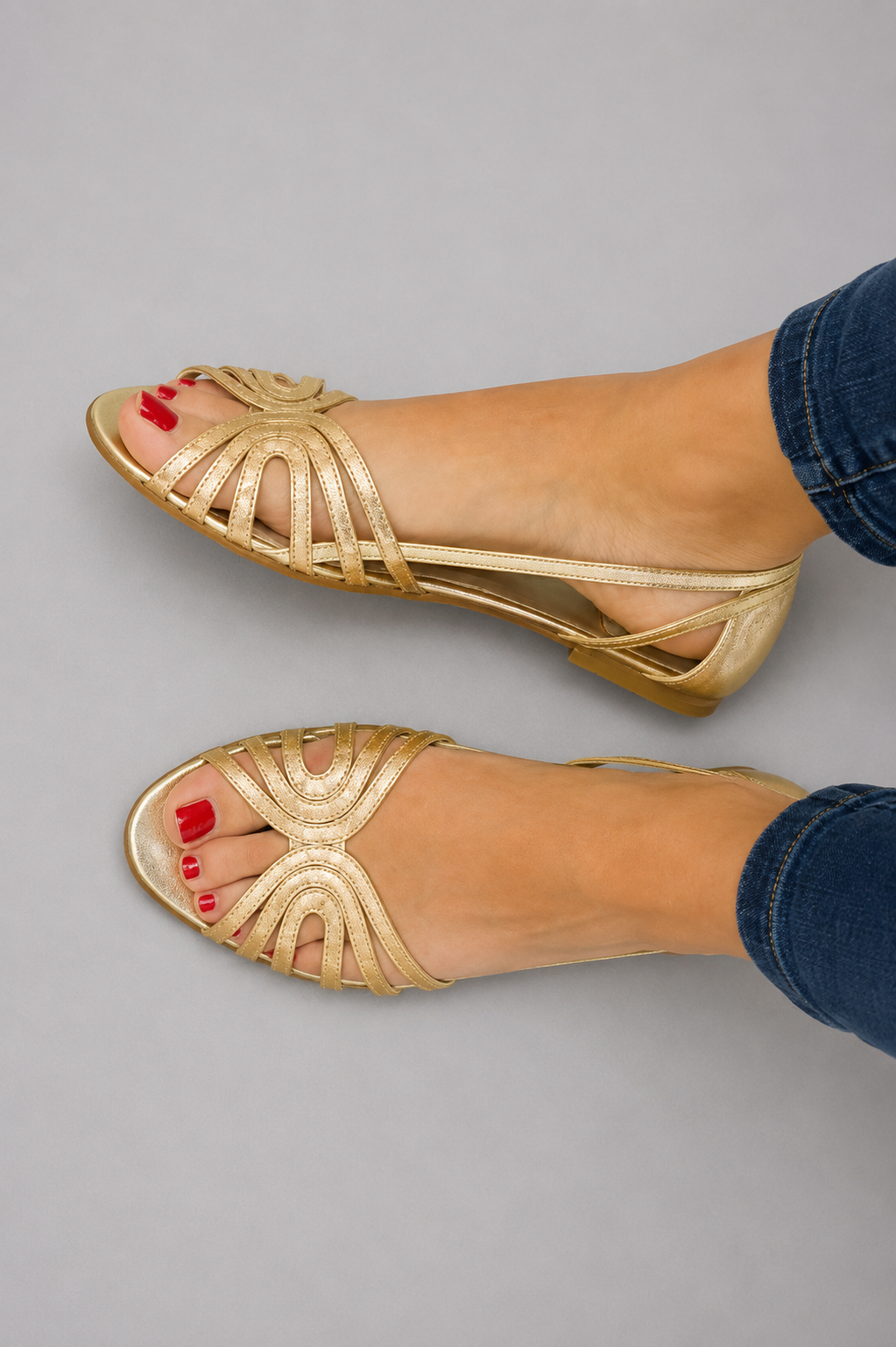 Eleonora | Gouden Sandalen Zomerlicht