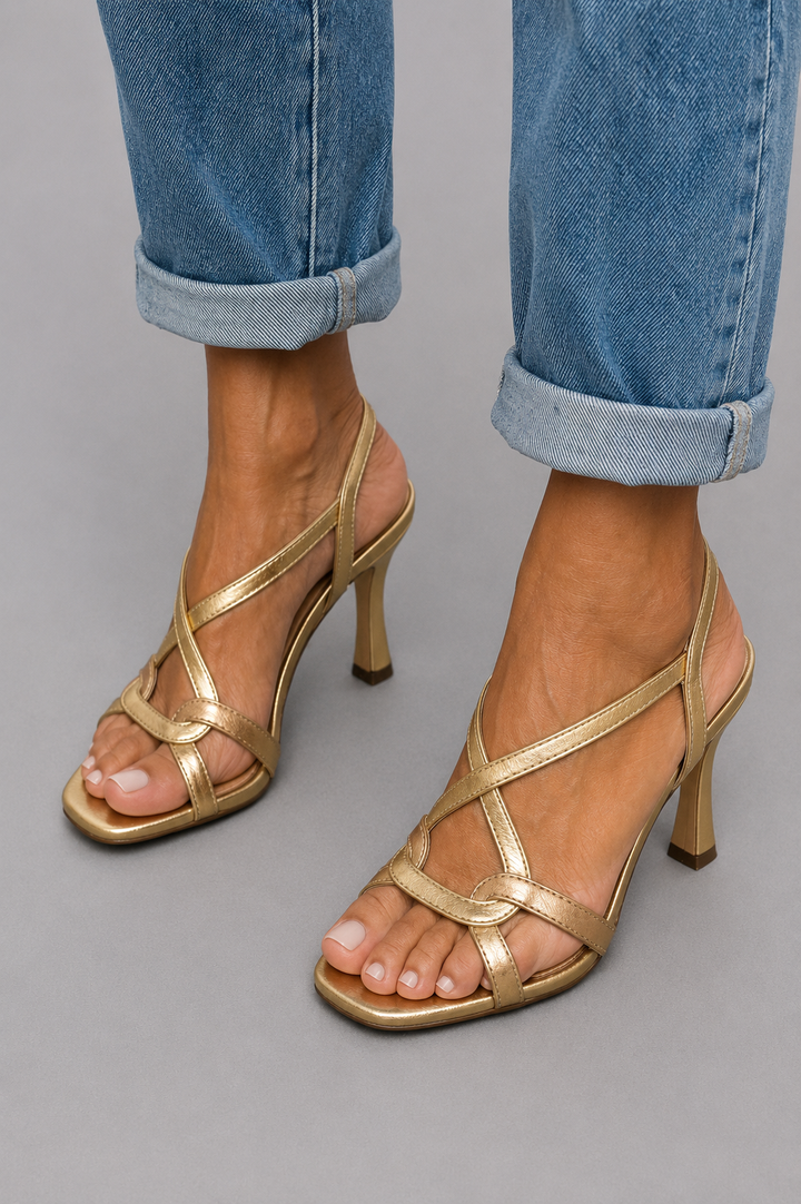 Elisabetta | Gouden Sandalen Zomer Charme