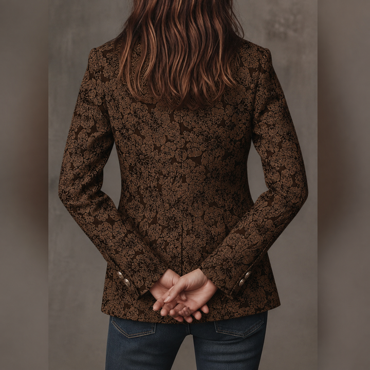 Estelle | Aansluitende blazer met patroon