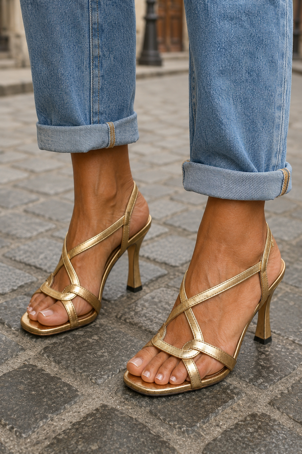 Elisabetta | Gouden Sandalen Zomer Charme