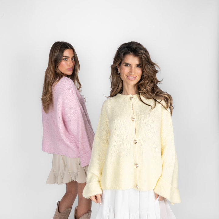 Oversized cardigan met zachte mouwen