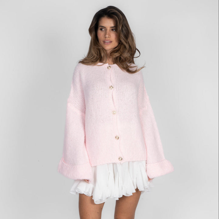 Oversized cardigan met zachte mouwen