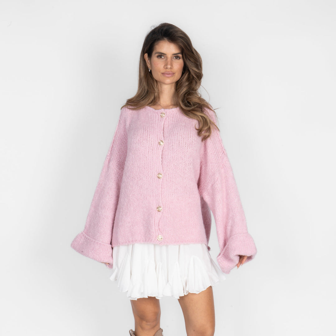 Oversized cardigan met zachte mouwen