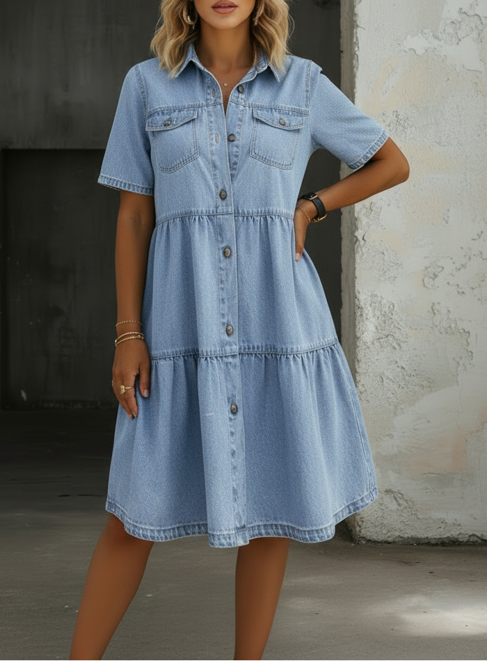Sofía | Elegante casuale spijkerjurk