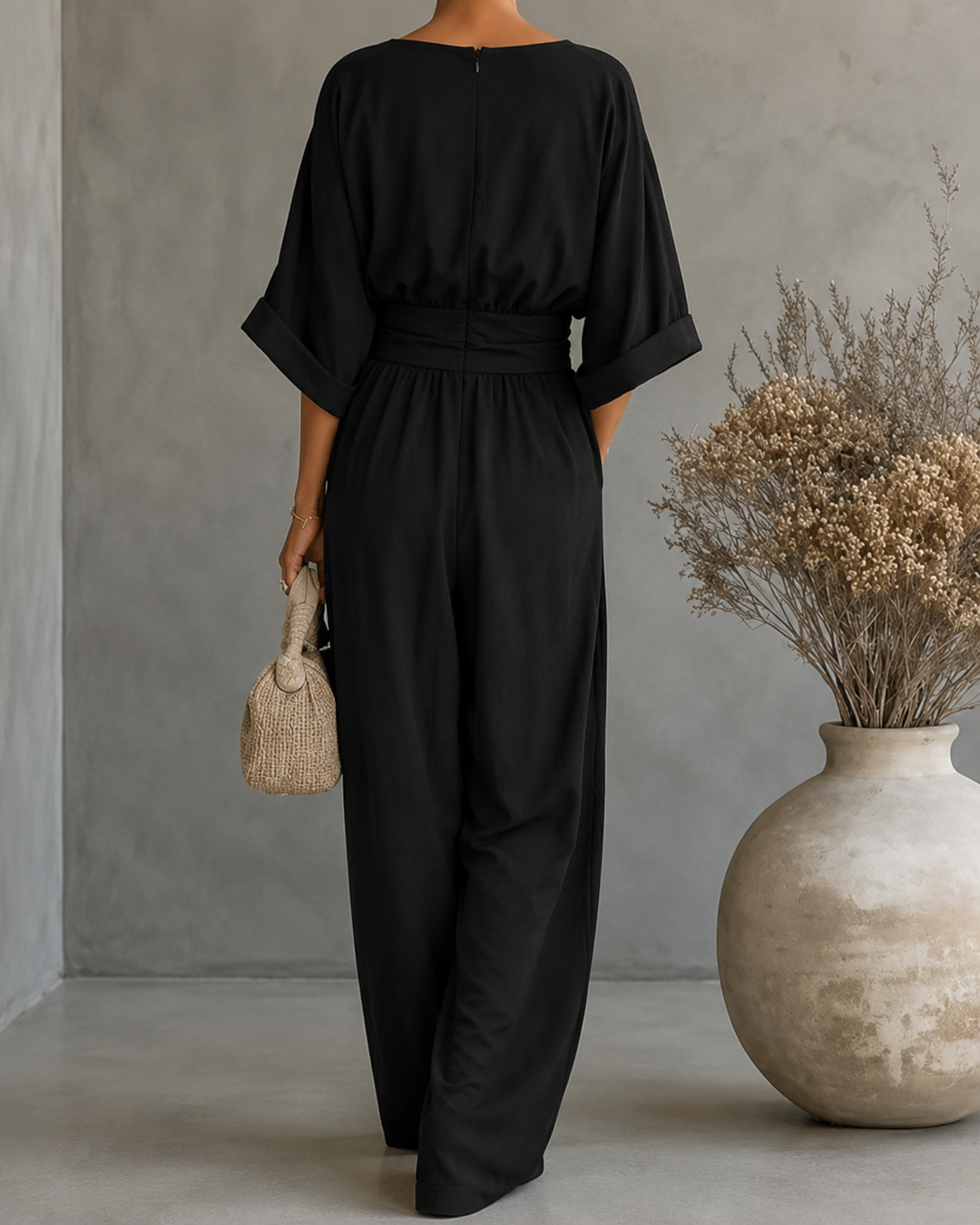 Feline | Elegante, Vloeiende Jumpsuit