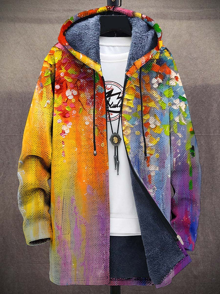 Delia | Artistiek vest met capuchon