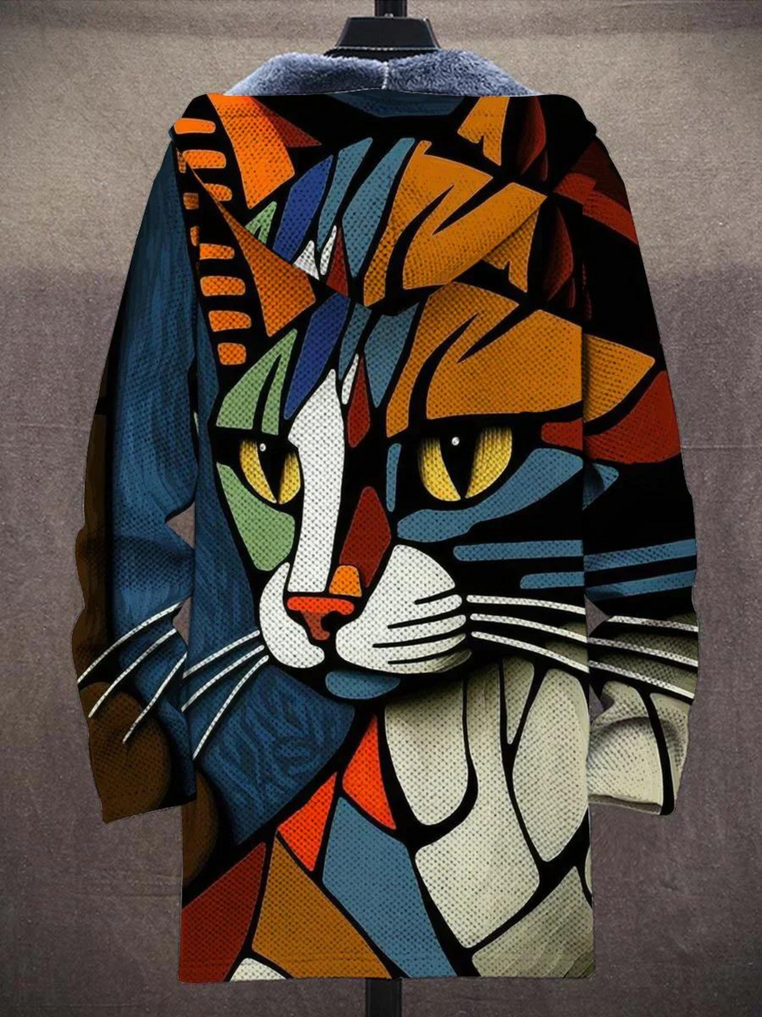 Delia | Artistiek vest met capuchon