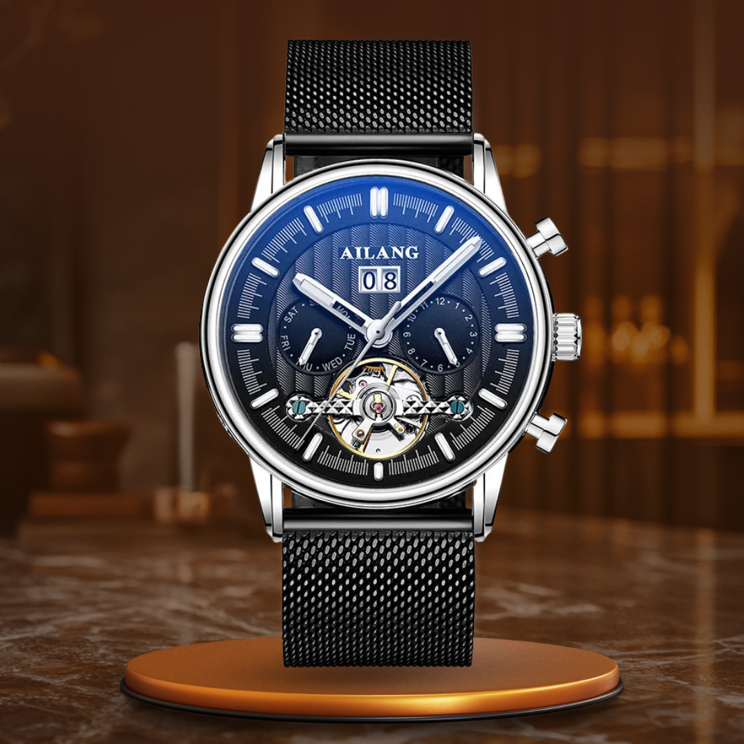 Stijlvolle Waterdichte Tourbillon Horloge