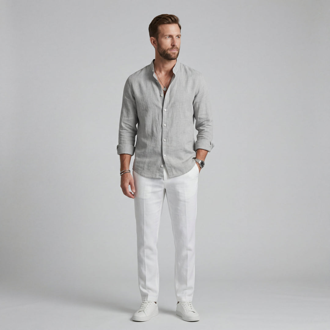 Luca | Elegante en lichte linnen blouse