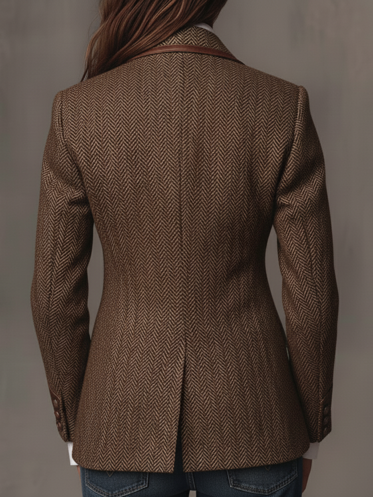 Gisèle | Blazer met chevronpatroon