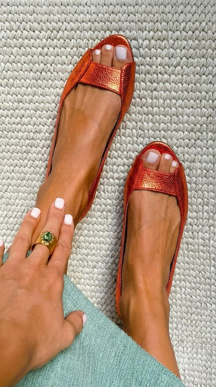 Adelina | Gouden Comfort Chic Sandalen