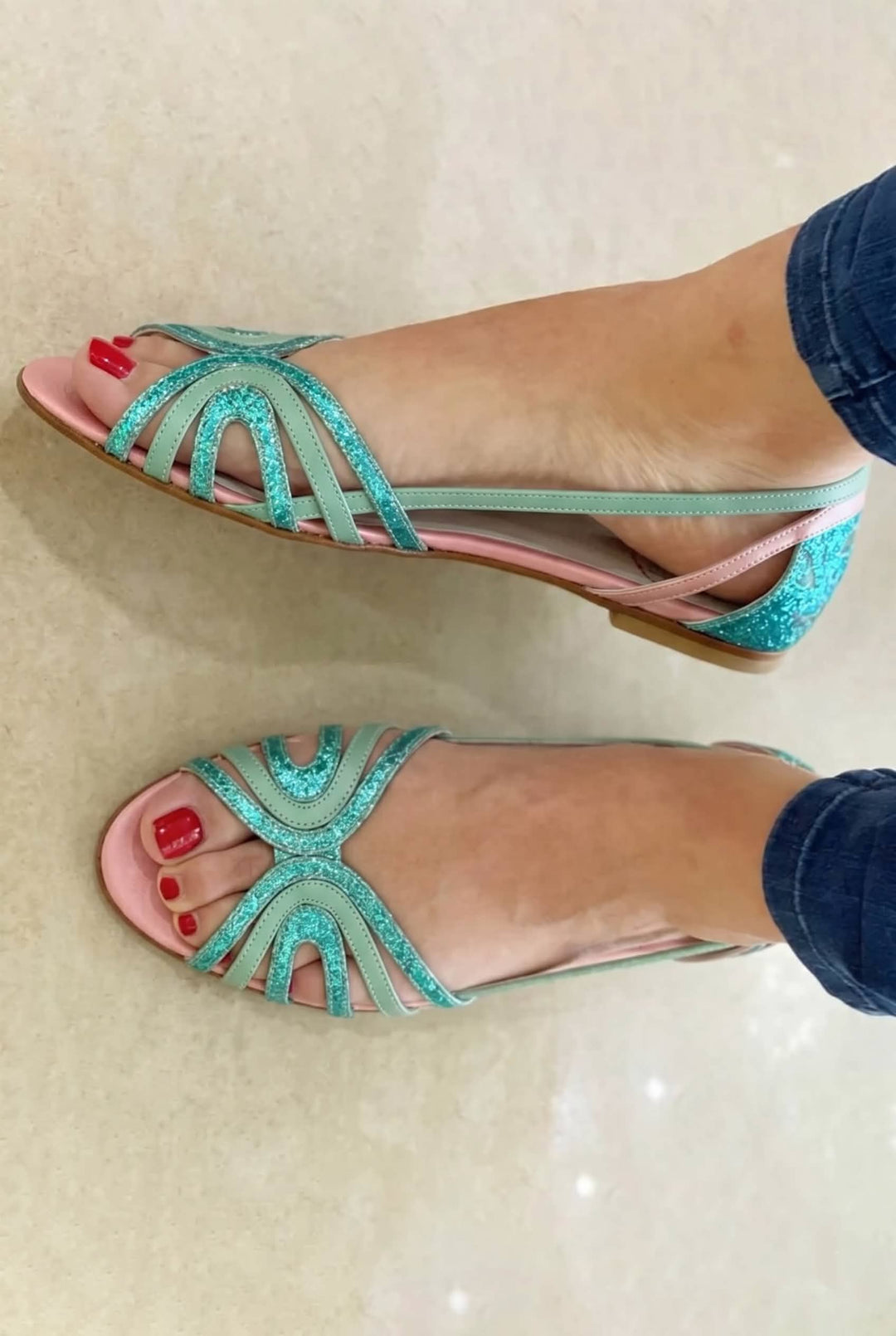 Eleonora | Gouden Sandalen Zomerlicht