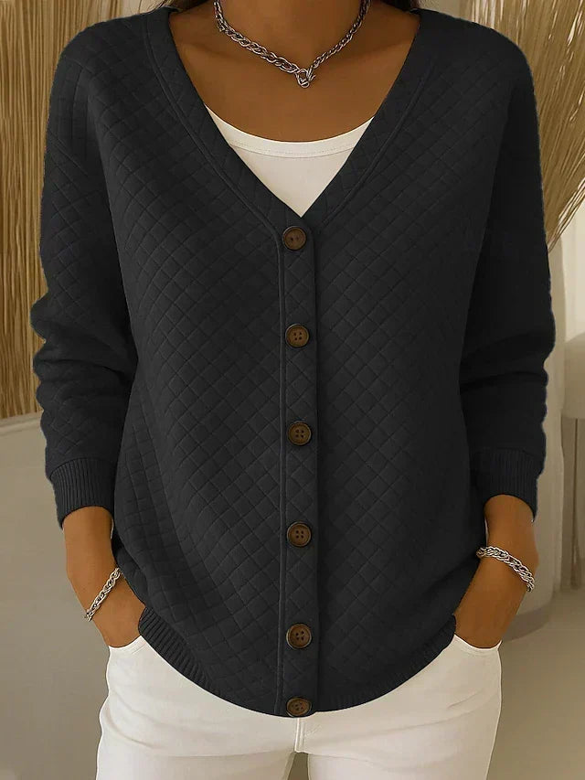Eleonora | Gewatteerd Vest met Knopen
