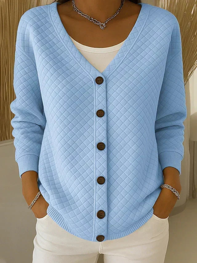 Laverne™ | Gequilt Cardigan met Knopen