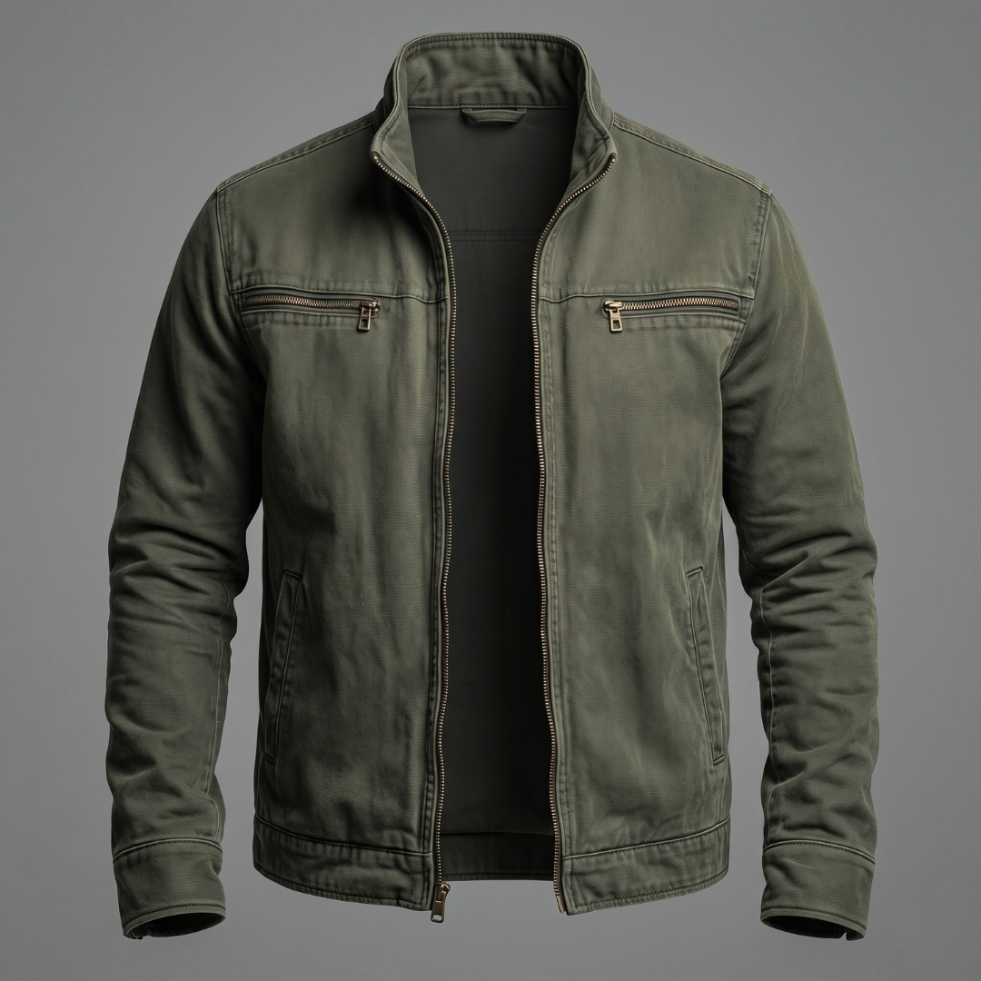 Tobias | Vintage jas met ritssluiting