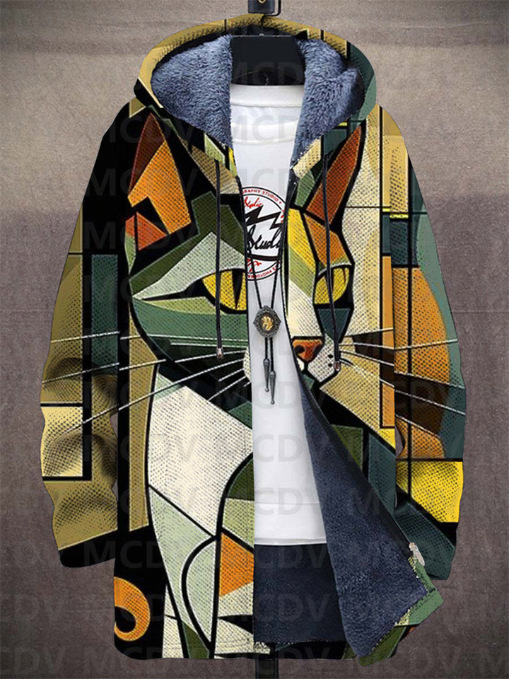 Preston | Jas met capuchon en artistiek patroon