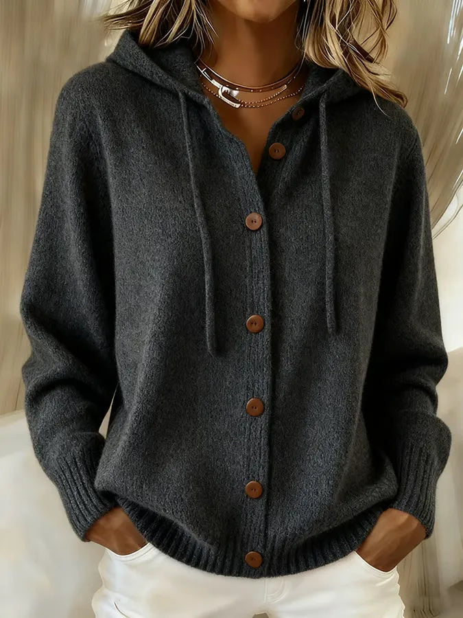 Brenda™ | Gezellige Knopen Cardigan Hoodie