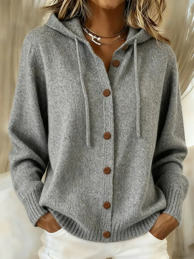 Brenda™ | Gezellige Knopen Cardigan Hoodie