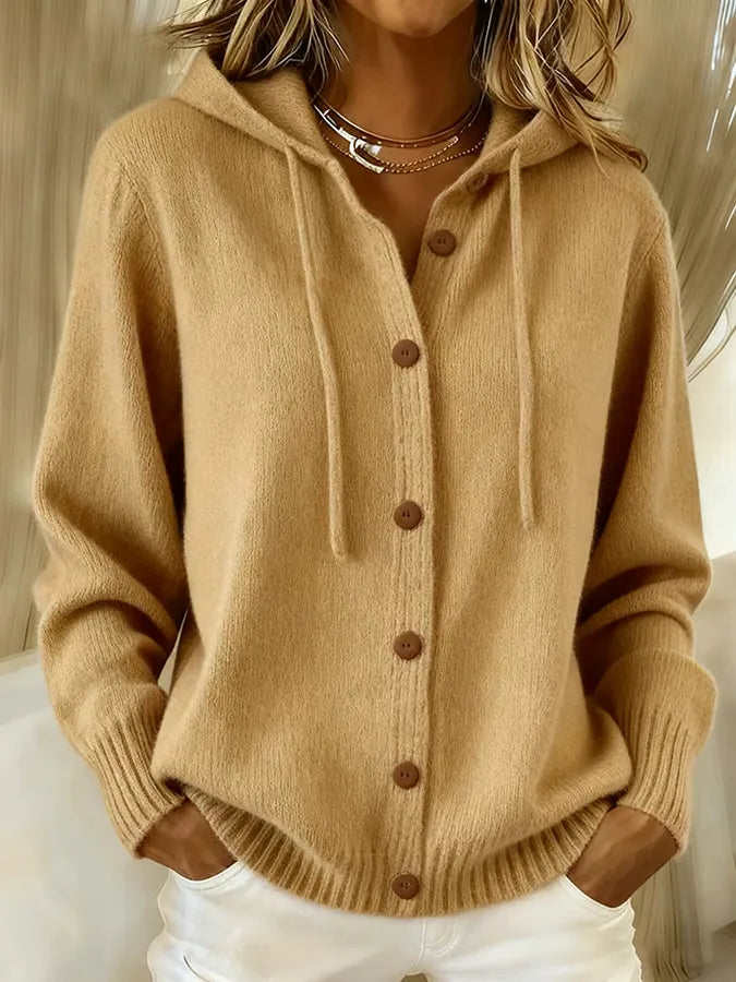 Brenda™ | Gezellige Knopen Cardigan Hoodie