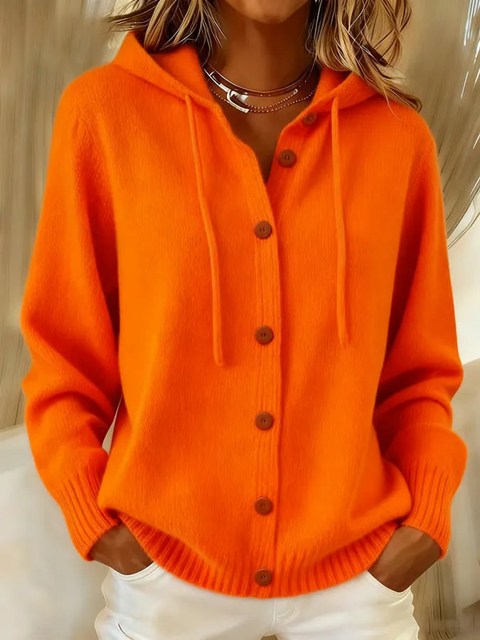 Brenda™ | Gezellige Knopen Cardigan Hoodie