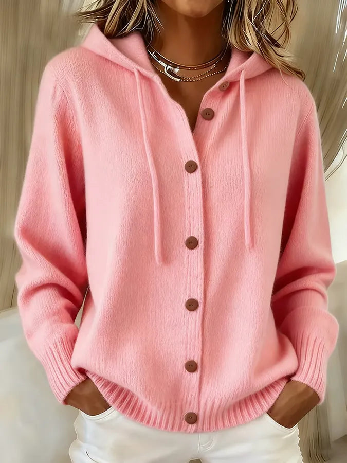 Brenda™ | Gezellige Knopen Cardigan Hoodie