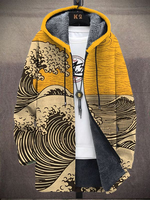 Margot | Gewatteerd vest met artistiek patroon
