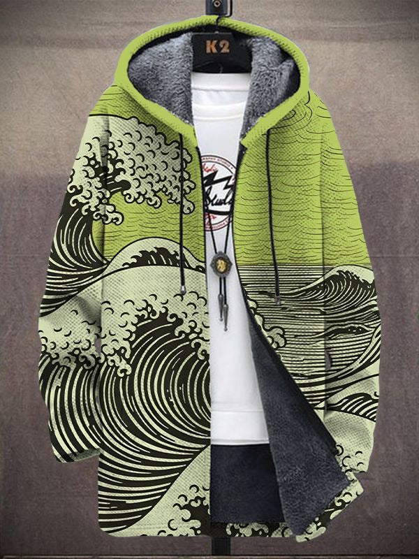 Margot | Gewatteerd vest met artistiek patroon