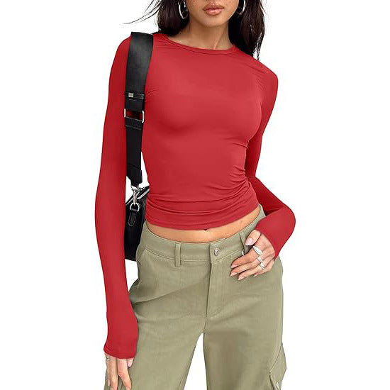 Jill - Casual Lange Mouwen Ronde Hals Top