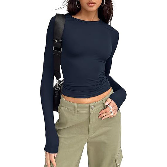 Jill - Casual Lange Mouwen Ronde Hals Top