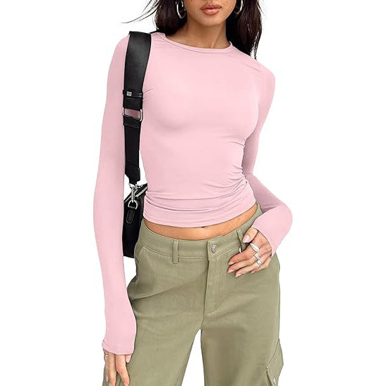 Jill - Casual Lange Mouwen Ronde Hals Top