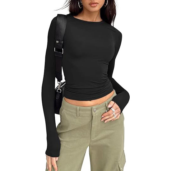 Jill - Casual Lange Mouwen Ronde Hals Top