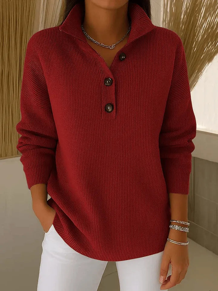Amalia | Polo Trui met V-hals