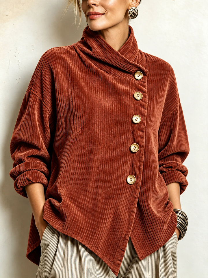 Olivia™ | Elegante Top met Knoopsluiting