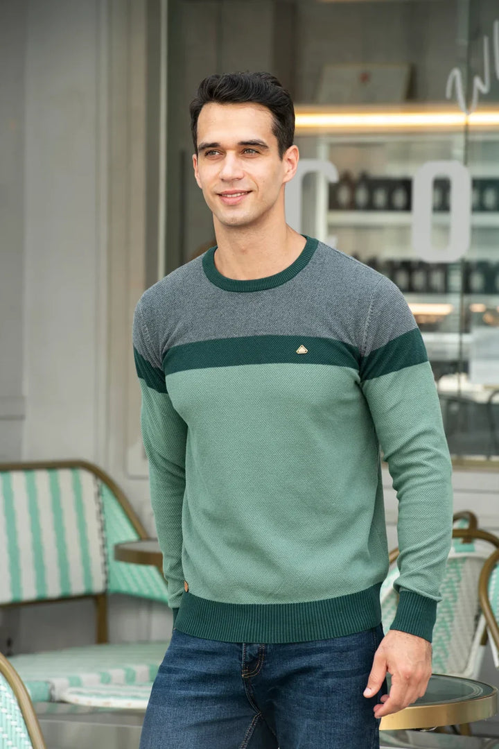 Van Laarhoven Mode | Elegante herentrui met structuurpatroon