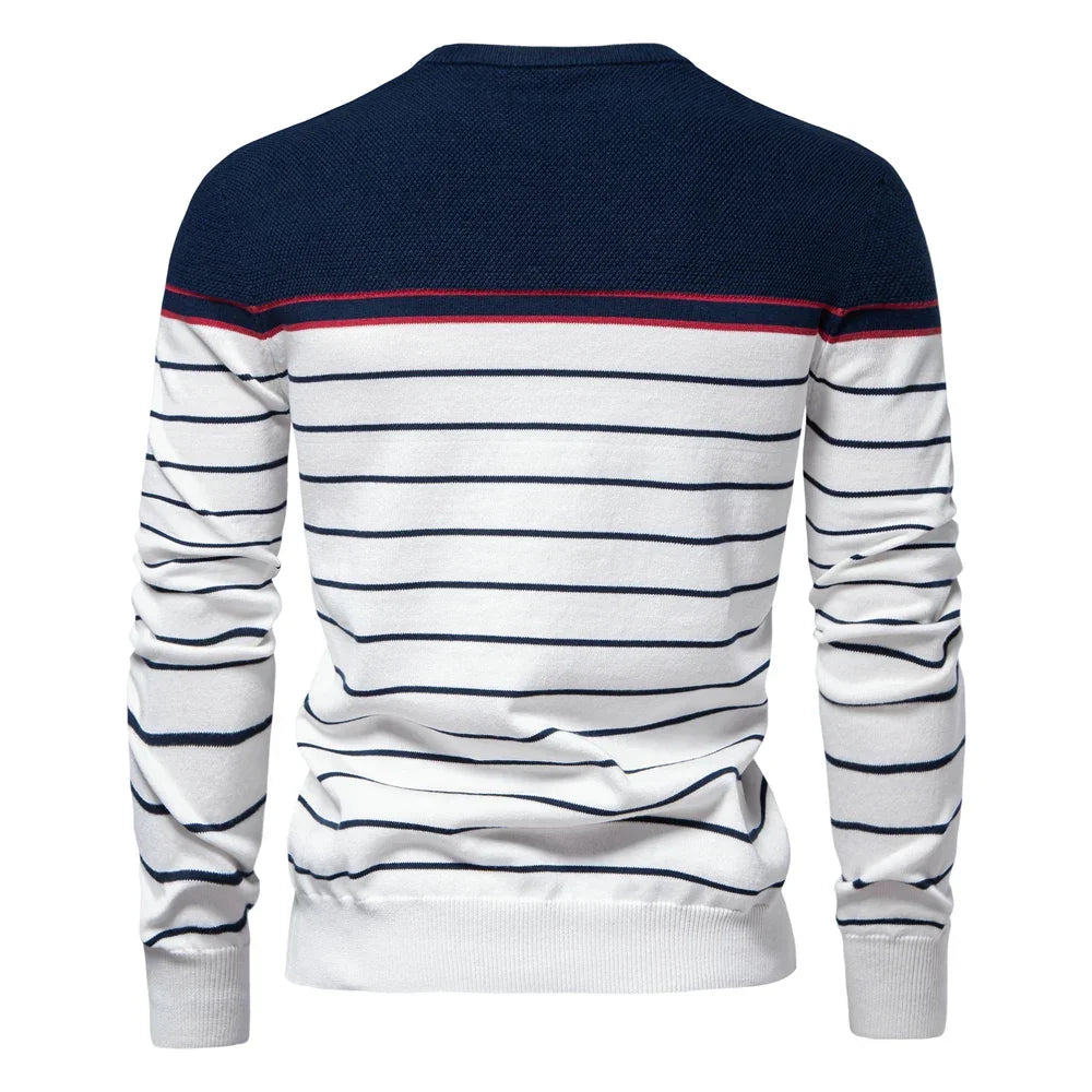 Van Laarhoven Mode | Herentrui met streepdesign