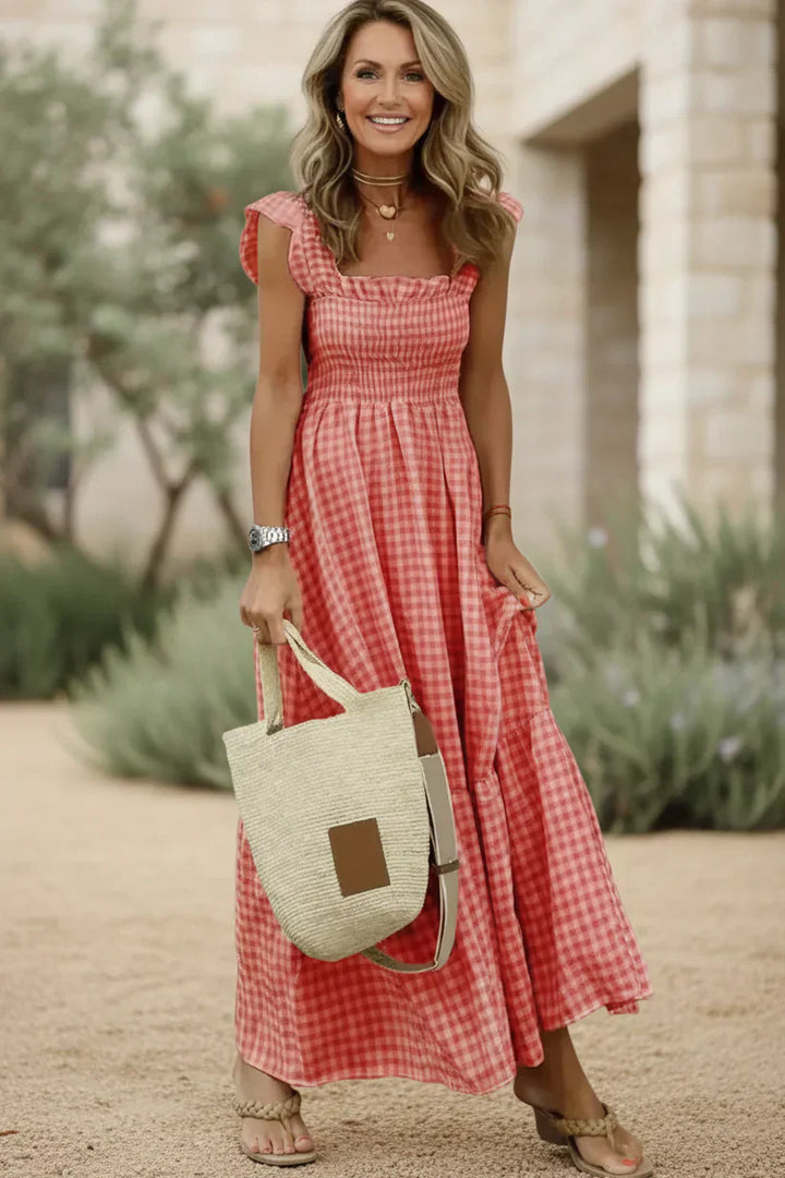 ELENA - ELEGANTE RUFFLE JURK