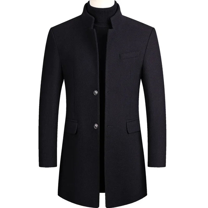 Van Laarhoven® | Kasjmier-wollen heren trenchcoat