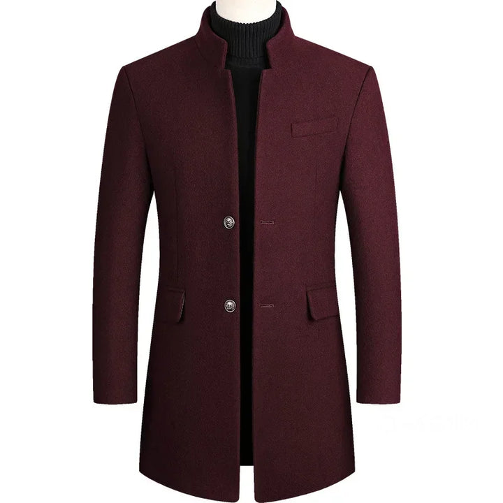 Van Laarhoven® | Kasjmier-wollen heren trenchcoat