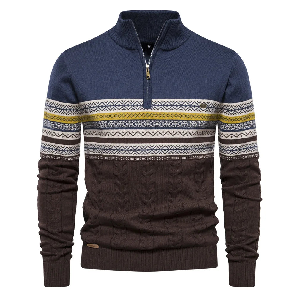 Van Laarhoven Mode | Moderne herentrui met rits