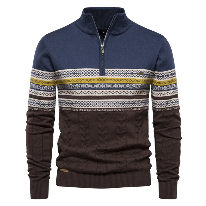Van Laarhoven Mode | Moderne herentrui met rits