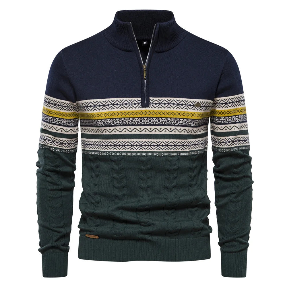 Van Laarhoven Mode | Moderne herentrui met rits