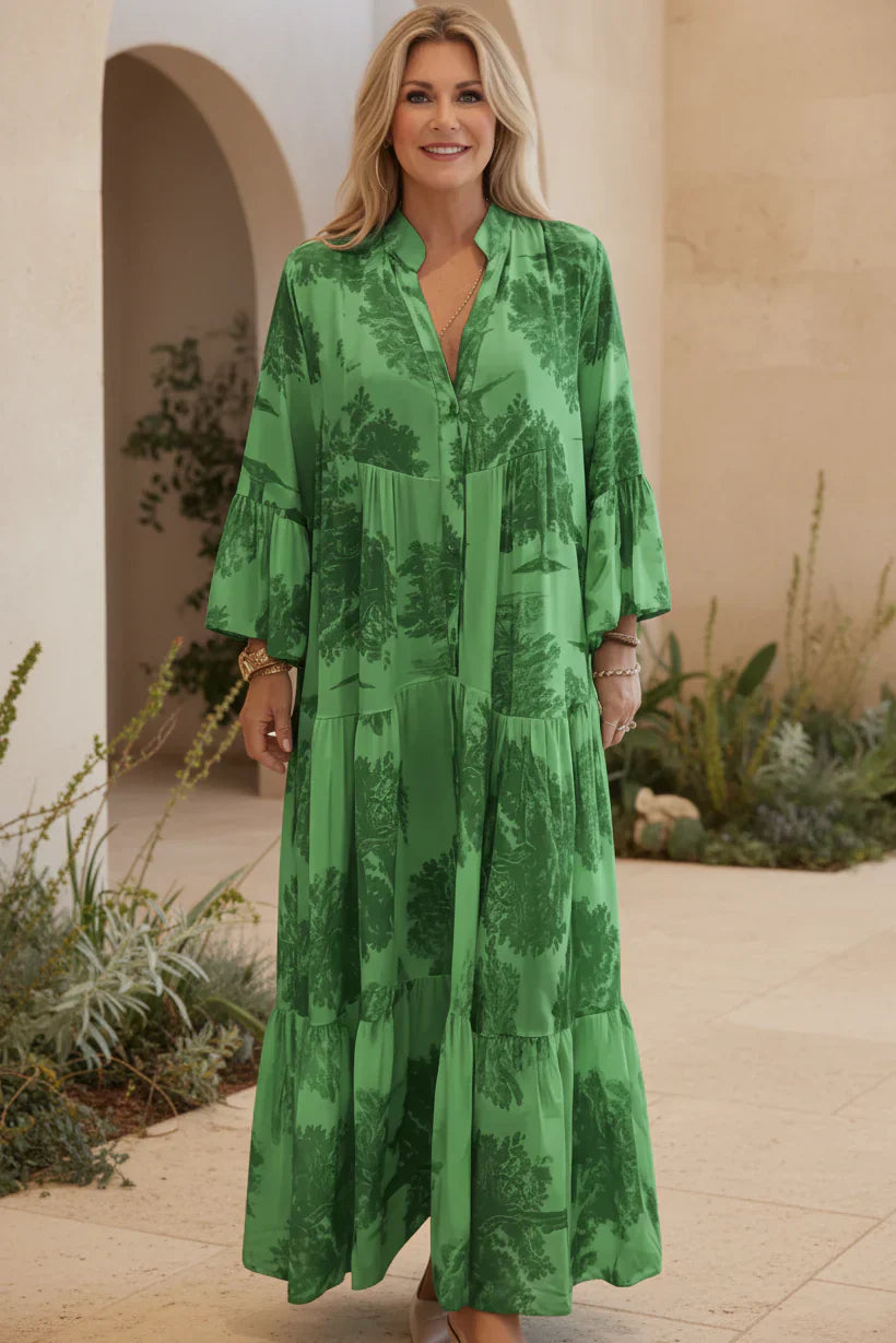OLIVIA - BOTANISCH MAXI JURK