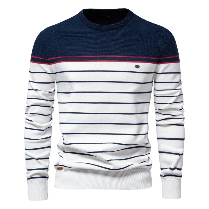 Van Laarhoven Mode | Herentrui met streepdesign