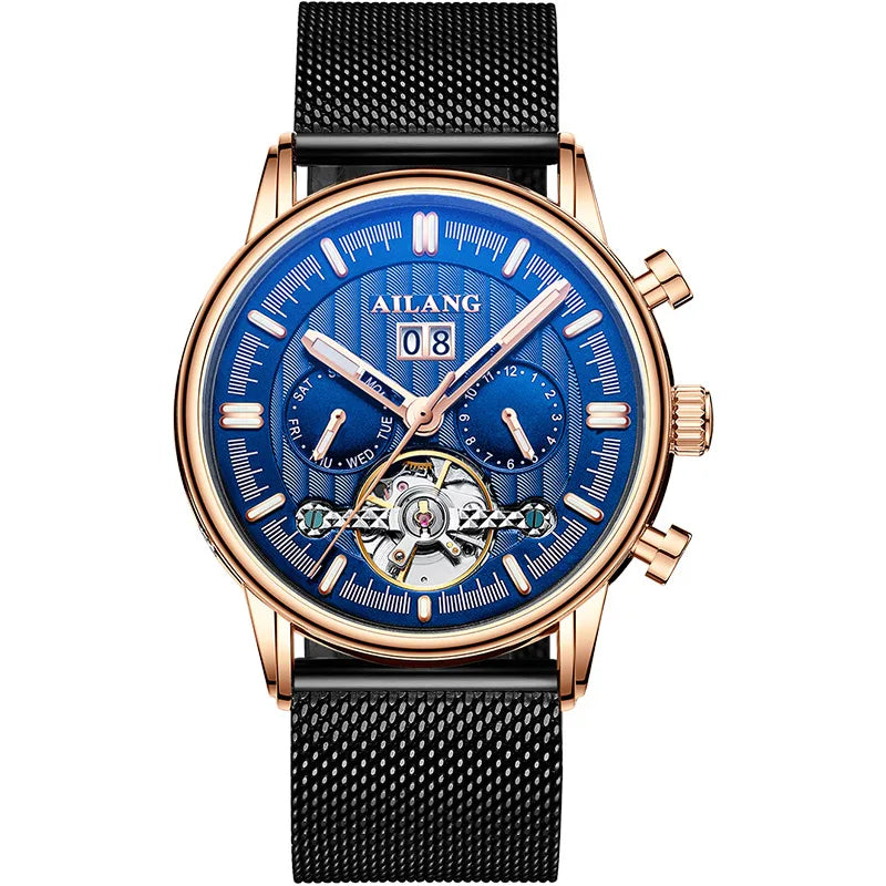 Stijlvolle Waterdichte Tourbillon Horloge