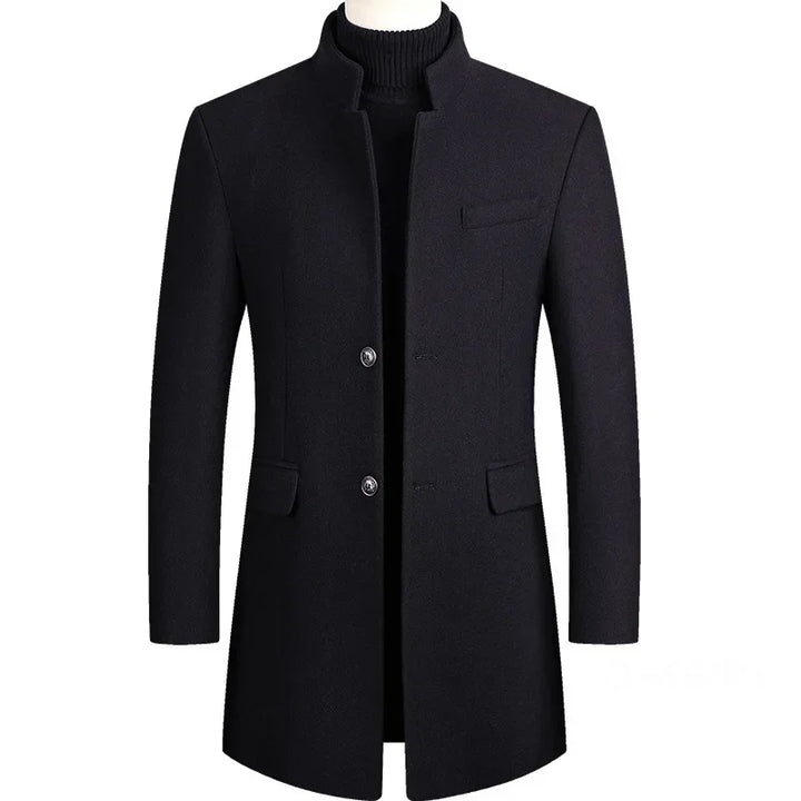 Van Laarhoven® | Kasjmier-wollen heren trenchcoat