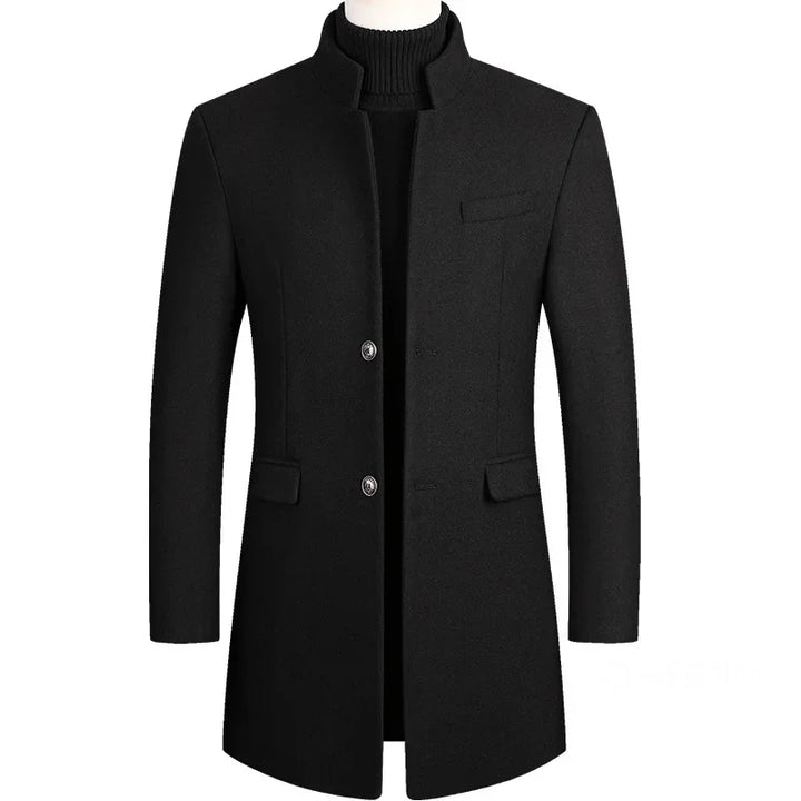 Van Laarhoven® | Kasjmier-wollen heren trenchcoat