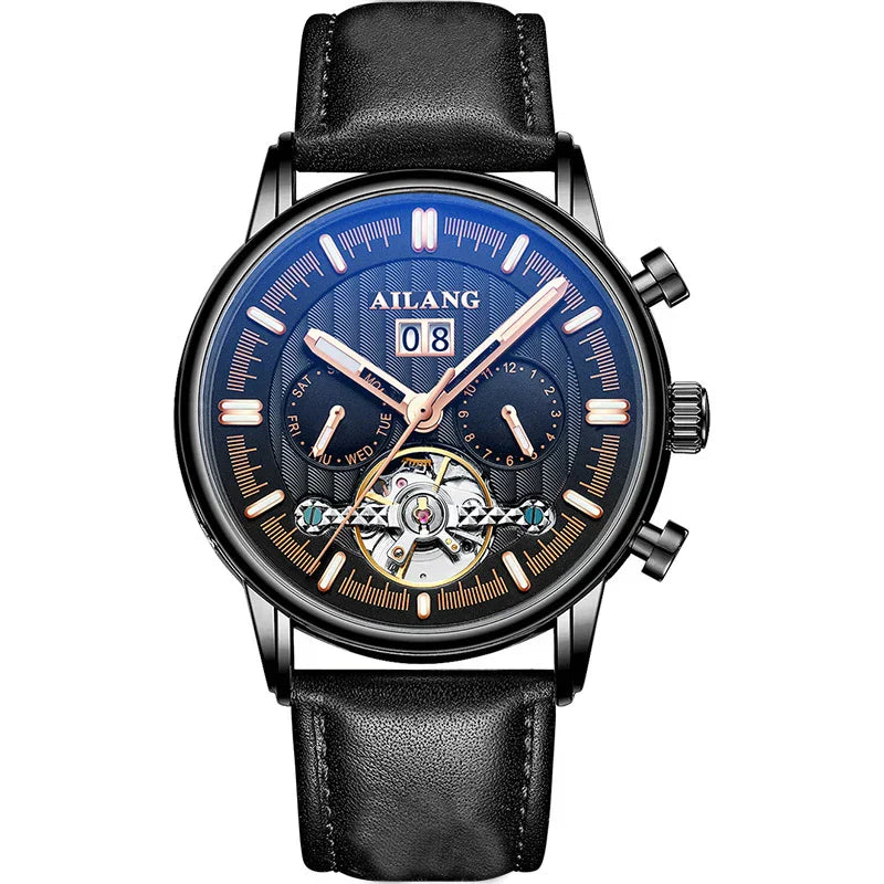 Stijlvolle Waterdichte Tourbillon Horloge